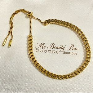 Adjustable Gold Chain Bracelet